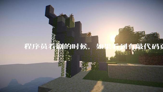 程序员看剧的时候，如果看到有敲代码页面，会暂停看代码吗？