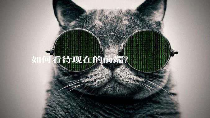 如何看待现在的前端？