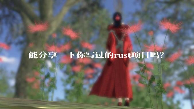 能分享一下你写过的rust项目吗？