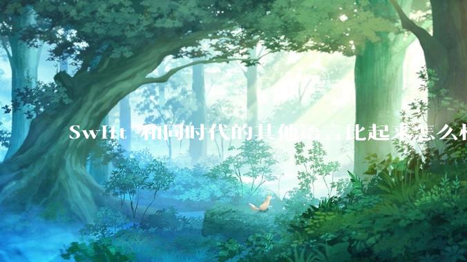 Swift 和同时代的其他语言比起来怎么样？