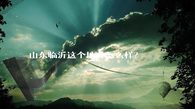 山东临沂这个地方怎么样？