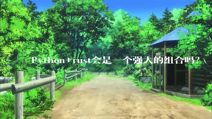 Python+rust会是一个强大的组合吗？