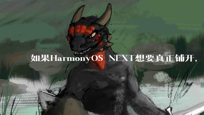 如果HarmonyOS NEXT想要真正铺开，那么当前阶段的最大阻力是什么？