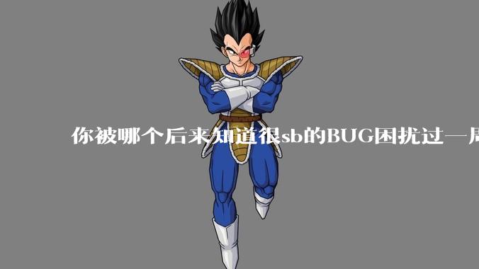 你被哪个后来知道很sb的BUG困扰过一周以上吗？