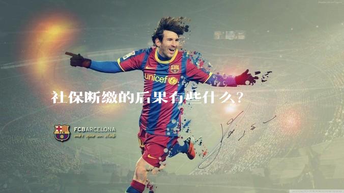 社保断缴的后果有些什么？